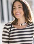 Anya Stripe Rib Top super close up