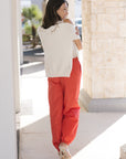 Clyde Oversized Taffeta Pant back view