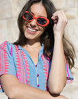 Clare V Julia Sunglasses front