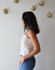 Poppy Sleeveless Top close up side view