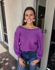 Pollen Reversible Sweater, buttons in back, front view