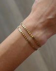 Double Amalfi Bracelet aerial view with chains split up