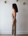 Khana Slip Dress full body side view on model