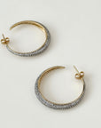 Daphne Pavé Hoop Earrings