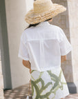 The Pixie Shirt and Britt Ikat Mini Skirt back