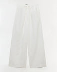Rhea Cotton Wide Leg Pant laid flat