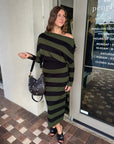 Janese Off Shoulder Midi Dress front