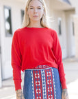 Polly Sweater Red front