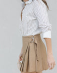 Frankie Combo Shirtdress close up skirt detail