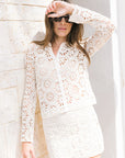 Misa Fleur Crochet Top front movement