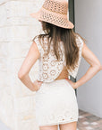 Misa Ronin Crochet Mini Skirt back