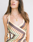 Misa Ione Halter Top close up