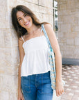 Ilio Nema Pronce Tie Shoulder Top front