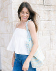 Ilio Nema Pronce Tie Shoulder Top side