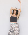 Raquel Allegra Pico Zebra Print Pant close up