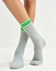 Imummy Tricolor Socks on model