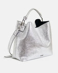 Istrala Silver Shopper Bag side view