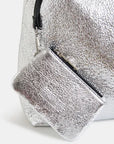 Istrala Silver Shopper Bag pouch detail