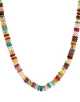 Iris Mixed Stone Beaded Necklace close up