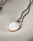 nico mirror pendant neckalce, back