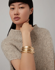 Mega Lennon Bangle on model