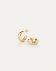 Staple Hoops Small Gold
