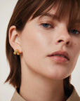 Beatrix Earrings front view on model