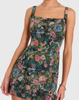 Rhonda Romper in Antoinette close up