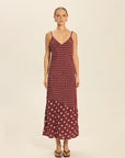 Syd Slip Dress Dot Port front