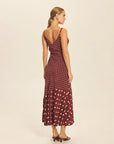 Syd Slip Dress Dot Port back