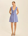 Odin Mini Dress Dot Violet front