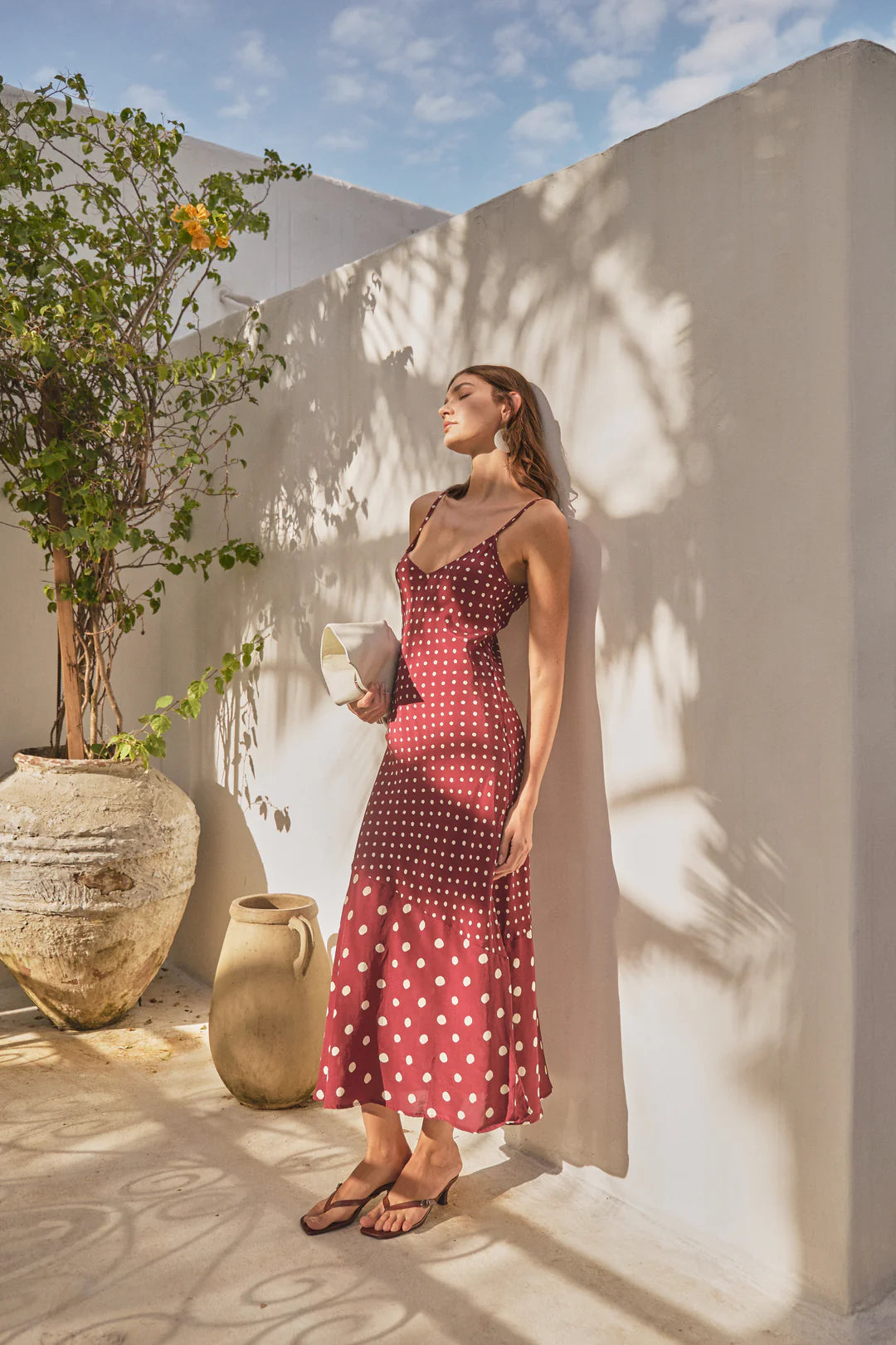 Syd Slip Dress Dot Port – Penelope T