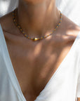 Clara Forno Kama Necklace Labradorite on model