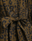Keto Mini Shirt Dress close up tie detail