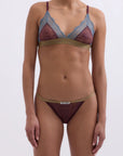 Love Lace Bra and Wild Rose Brief on model front