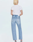 Lexi Mid Rise Bowed Straight Jean back