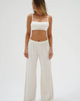 Base Spandex Jersey Pant full body front view on model