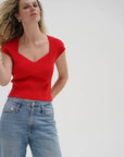Millie Cap Sleeve Sweater front