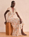 Leonarda Dress model sitting