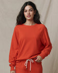 The College Sweatshirt in Persimmon front