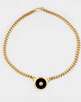 Luna Nera Pendant Necklace full view