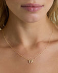 Groovy Initial Mini Bead - Letter M on chain