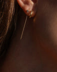 Marlo Threader Earrings with huggie