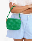 Shortie Strap Emerald Sardine on midi sac