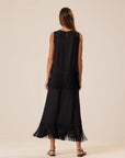 Anita Fringe Skirt with fringe top back view