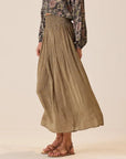Bella Skirt Martini Olive side view