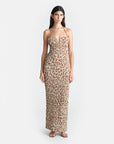 Nanushka Haylen Halter Print Dress front