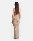 Nanushka Haylen Halter Print Dress back