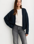 Jack Distressed Cardigan front view on model