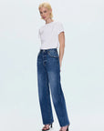 Tate High Rise Bowed Wide Leg side/front